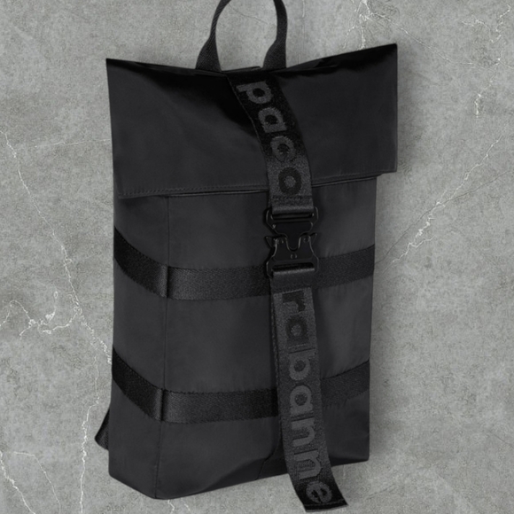 Paco Rabanne Phantom Unisex Backpack Black NIP - Picture 1 of 11